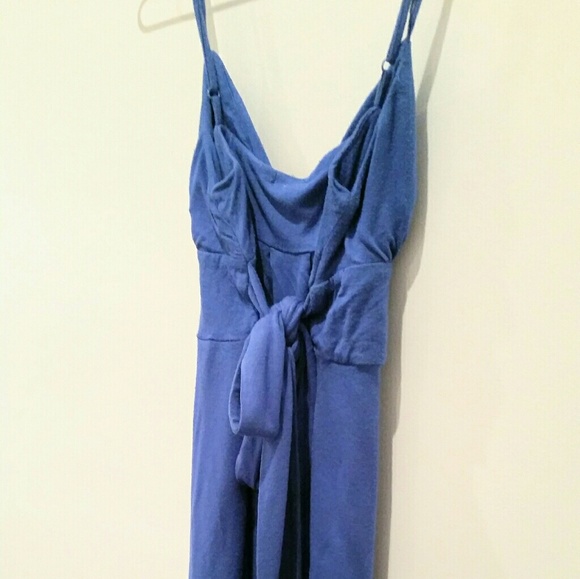 Ambiance Apparel Blue Mini V Neck - Picture 2 of 3